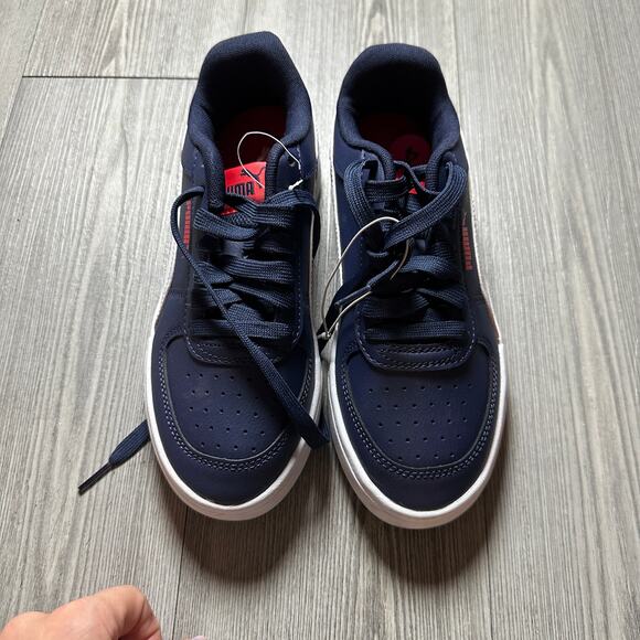 PUMA Kid's Caven 2.0 Jr Trainer Sneaker Size 4C 22 Blue/White Lace Up NWOT - Picture 4 of 7